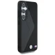 BMW Leather Oversized Stripes MagSafe dėklas Samsung Galaxy S25, juodas