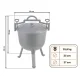 Berdsen BD-481 emaliuotas ketaus katilas, 8 l