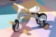 ECOTOYS 3-in-1 vaikiškas balansinis dviratukas su pedalais, žalias