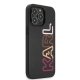 Karl Lagerfeld Multipink Brand dėklas iPhone 13 Pro Max telefonui, juodas