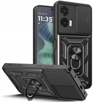 „Tech-Protect CamShield Pro“ dėklas Motorola Moto G35 5G, juodas