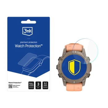 Hybrid Screen Protector 3mk Watch Protection FlexibleGlass for Garmin Descent G2