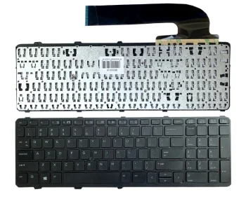 HP ProBook 450, 455, 470, 650 nešiojamojo kompiuterio klaviatūra, juoda