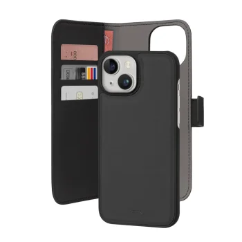 Puro Wallet Detachable MagSafe 2in1 dėklas iPhone 15 telefonui, juodas