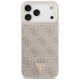 Guess 4G Triangle Logo MagSafe dėklas su dirželiu iPhone 17 Pro Max, rožinis