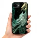 Tech-Protect Lamano MagSafe dėklas iPhone 16e / 17e, Black and Green