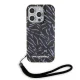 Karl Lagerfeld dėklas iPhone 15 Pro Max telefonui IML Zebra Pattern & Cord, violetinis