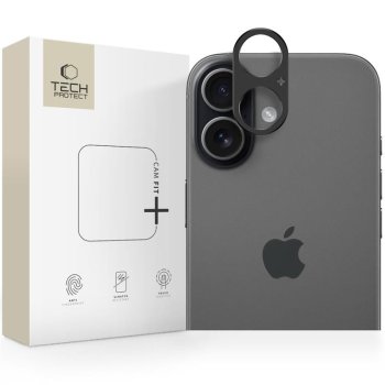 Tech-Protect Camalloy Fit+ iPhone 17 Camera Protector, Black