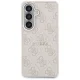 Dėklas Guess 4G Embossed Ring MagSafe telefonui Samsung Galaxy S26+, rožinis