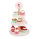 Wooden Play Set Tiered Cake Stand with Cupcakes KZ0821