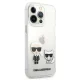 Karl Lagerfeld Karl & Choupette dėklas, skirtas iPhone 13 Pro Max, skaidrus