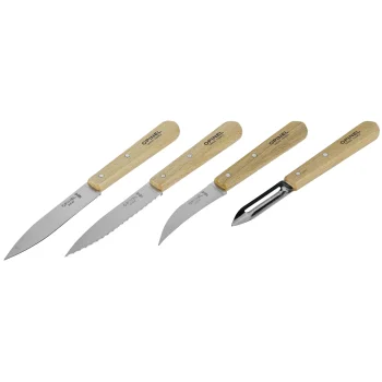 Opinel Les Essentiels Kitchen Knife Set, 4 Pieces