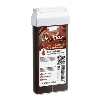 Depiliacijos vaškas kasetėje Depilflax 100 Chocotherapy, 110 g