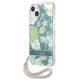 Guess iPhone 13 Case Flower Strap Green