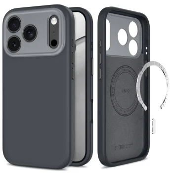 Tech-Protect Uniq MagSafe CC dėklas iPhone 18 Pro / 17 Pro, grafito