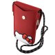Hello Kitty Leather Hiding Kitty Cord telefonas krepšelis, raudonas
