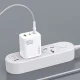 Dudao A29C 65W GaN tinklo įkroviklis ir USB-C laidas, baltas