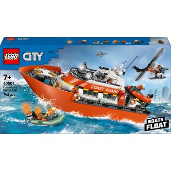 LEGO City 60504 Pakrančių apsaugos gelbėjimo laivas ir sraigtasparnis