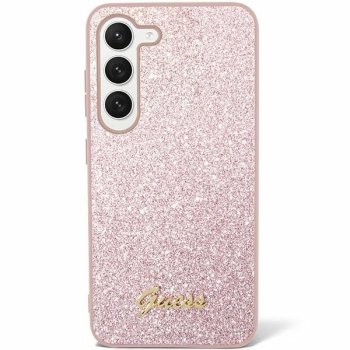 Samsung Galaxy S24+ Plus (SM-S926) Guess Glitter Script Case Cover, Pink