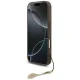 Guess dėklas iPhone 17 Pro telefonui 4G Charms MagSafe, rudas