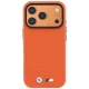BMW M Quadrille Kevlar MagSafe dėklas iPhone 17 Pro / 18 Pro, oranžinis