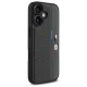 BMW dėklas skirtas iPhone 16, M Perforated Tricolor Detail Line, pilkas