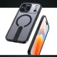 Dėklas „Hybrid Armor X“, skirtas „iPhone 17 Pro“, su „MagSafe“ ir stovu, juodas