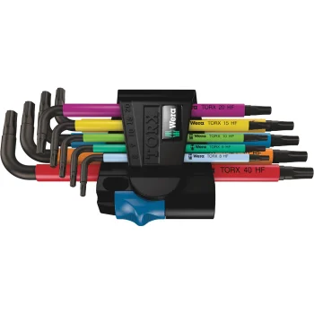 Wera 967/9 TX Multicolour HF 1 L formos TORX raktų rinkinys, 9 vnt.