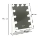 Case 108326 LED kosmetinis makiažo veidrodis su USB, 30x40 cm, baltas
