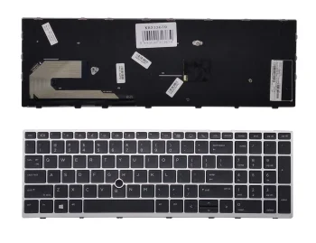 HP Keyboard for Elitebook 850 G5 / 755 G5 / ZBook 15u G5, Black