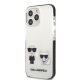 Karl Lagerfeld Karl & Choupette dėklas iPhone 13 Pro Max, baltas