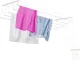 Ceiling clothes dryer with 5 rods 180 cm for bathroom or balcony white