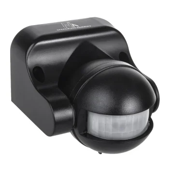 Maclean MCE358 B PIR judesio ir sutemų jutiklis, IP44, 12 m, juodas