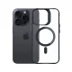 3mk Satin Armor MagCase dėklas, skirtas iPhone 15 Pro Max, skaidrus / juodas