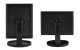 LED kosmetinis veidrodis su 22 diodais ir 2x/3x padidinimu, juodas