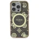 Guess dėklas iPhone 16 Pro Max telefonui IML Peony On 4G Background MagSafe, rudas