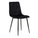 Modernhome veliūrinės valgomojo kėdės 140451, 4 vnt., juodos
