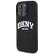DKNY Silicone MagSafe dėklas iPhone 16 Pro Max telefonui, juodas