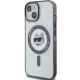 Karl Lagerfeld dėklas iPhone 15 Plus telefonui IML Choupette`s Head MagSafe, skaidrus