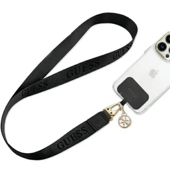 „Guess CBDY Nylon Chain“ universalus telefono dirželis, juodas