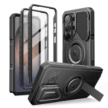 Tech-Protect Kevlar MagSafe 2-Set dėklas Samsung Galaxy S26 Ultra, juodas