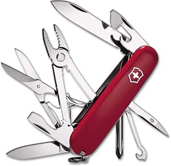 Kišeninis peilis Victorinox Deluxe Tinker, raudonas