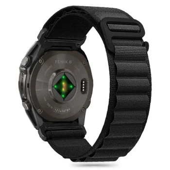 Tech-Protect dirželis Garmin Fenix 5 / 6 / 7 / 8 (47mm) Nylon Pro, juodas