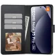 Atverčiamas dėklas Tech-Protect Wallet, Xiaomi Redmi Note 15 Pro 5G, juodas