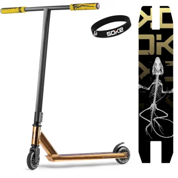 Triukinis paspirtukas Soke Evo Street Gold, auksinis