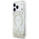 Guess Resin Bottom Glitter MagSafe dėklas iPhone 18 Pro / 17 Pro, auksinis