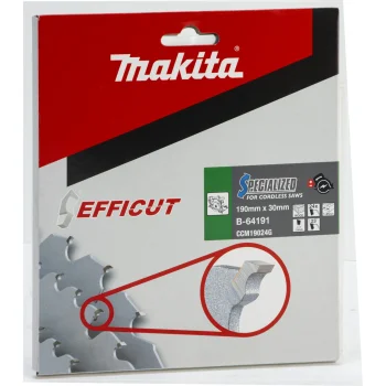 Diskinio pjūklo diskas medienai Makita EFFICUT B-64191 190x30 mm, 24T