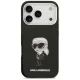 Karl Lagerfeld IML Aquarelle Karl & Logo MagSafe dėklas iPhone 17 Pro, juodas
