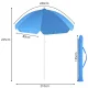Didelis sulankstomas paplūdimio ir sodo skėtis su UV filtru, 210 cm