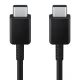 Laidas Samsung EP-DX310JBE USB-C į USB-C 1.8m 3A, juodas (Bulk)